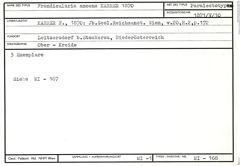 Karteikarte zum Paralectotyp von Frondicularia amoena Karrer, 1870